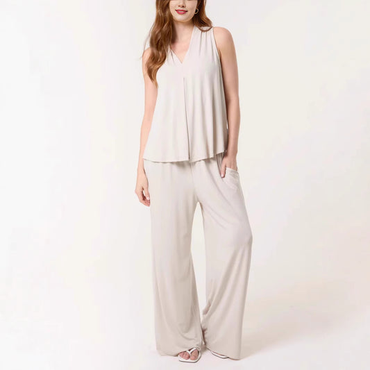 Dame Flydende Ærmeløs Jumpsuit Stilla
