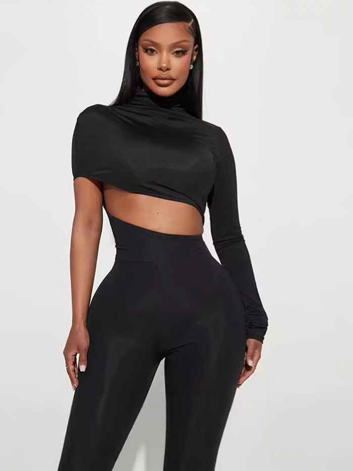 Dame Figurformet Jumpsuit med asymmetrisk snit Stilla