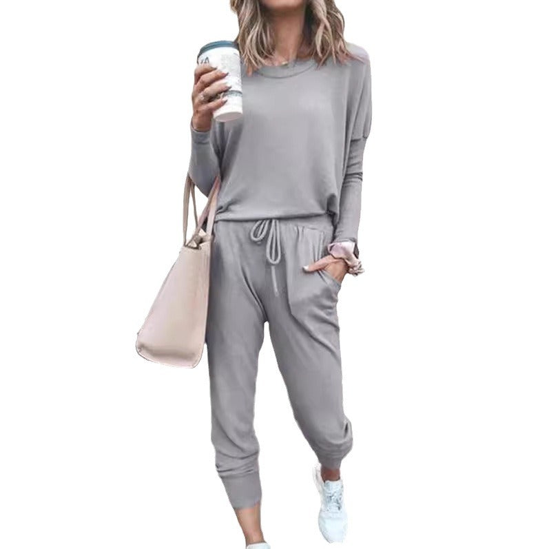 Dame Lækker Lounge-jumpsuit med praktiske lommer og behageligt taljebånd Stilla