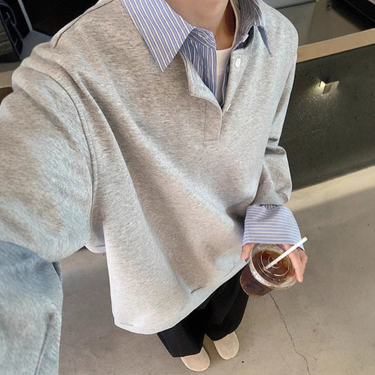 Dame afslappet polo med moderne krave og løs pasform Stilla