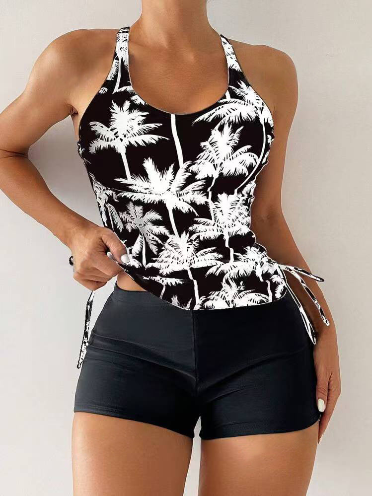 Femme Athletic Tankini svømmesæt med justerbare sidesnore Stilla