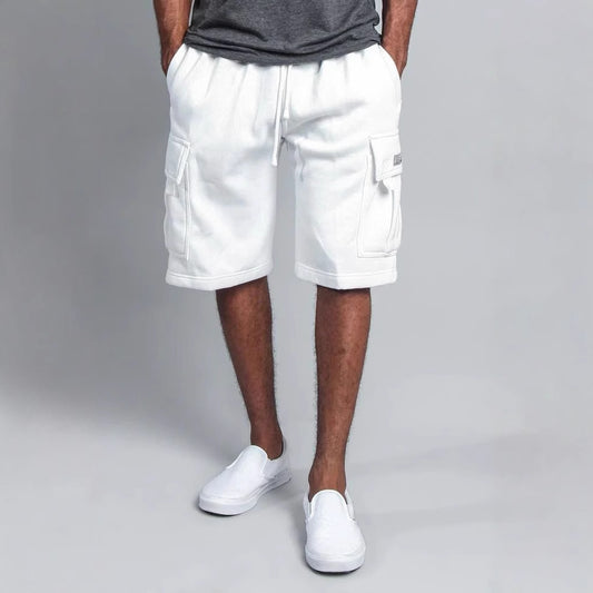 Herren cargo-shorts i åndbart materiale med praktiske lommer Stilla