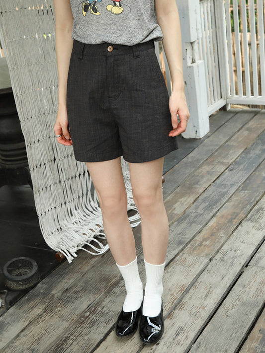 Dame afslappede Cargo-shorts med praktiske lommer og høj talje Stilla