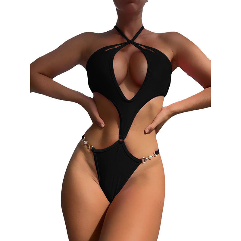 Dame Cut-Out Monokini Badedragt Stilla