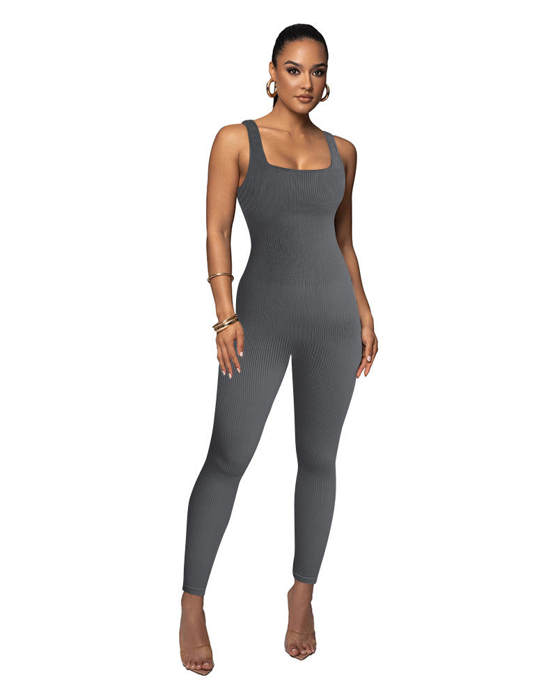 Dame Figurtilpasset Strik-Jumpsuit Stilla