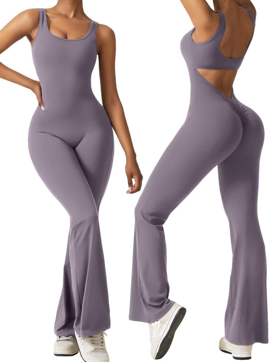Dame Flydende Jumpsuit med Cut-Out-detaljer og bredt ben Stilla