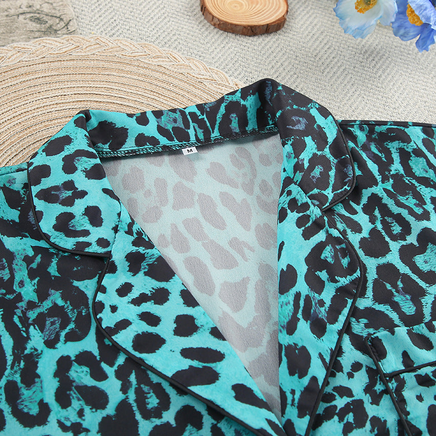 Dame Jumpsuit-sæt med moderne leopardmønster og afslappet design Stilla
