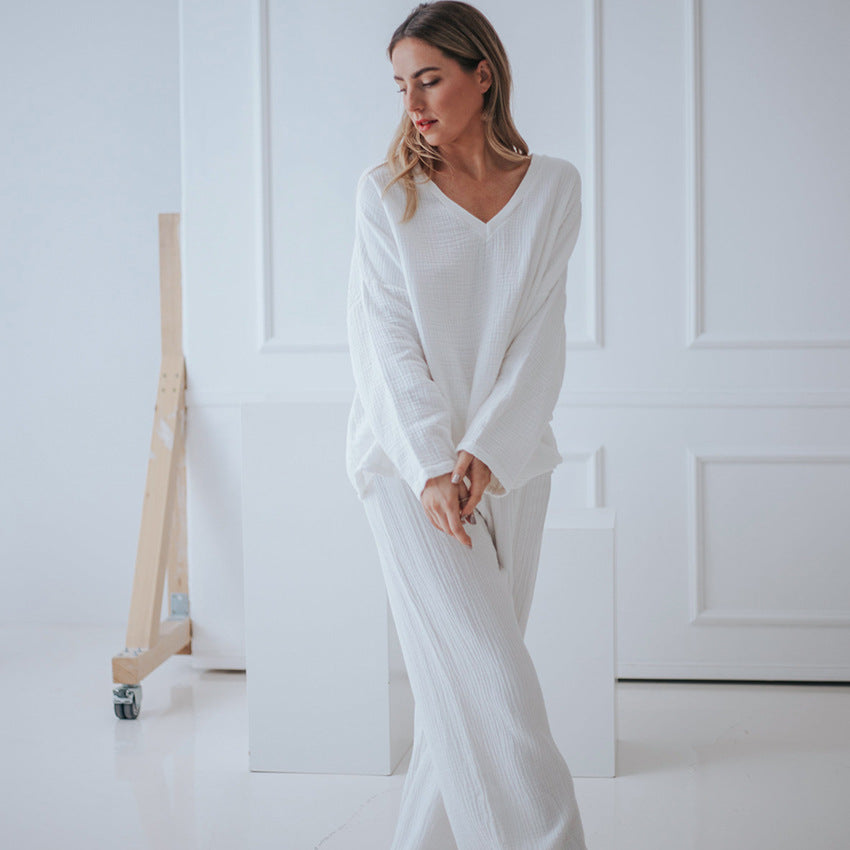 Dame afslappet lounge-sæt med åndbart materiale og løs pasform Stilla