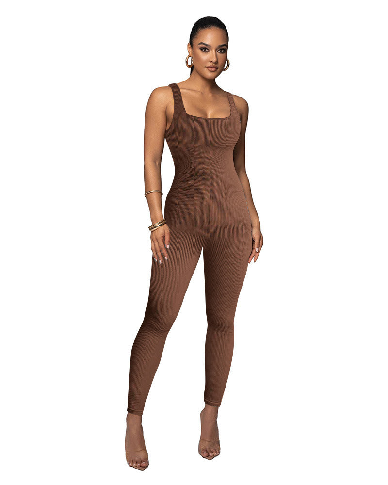 Dame Figurtilpasset Strik-Jumpsuit Stilla