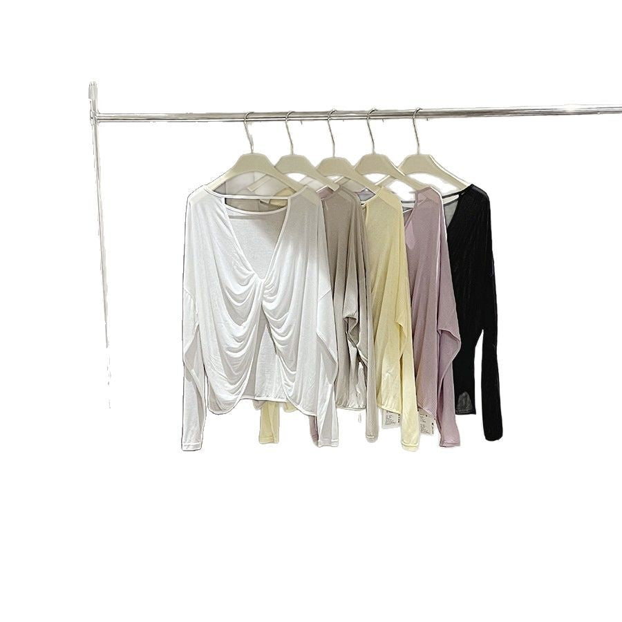 Dame afslappet langærmet top lavet af højkvalitets bomuld med løs pasform Stilla