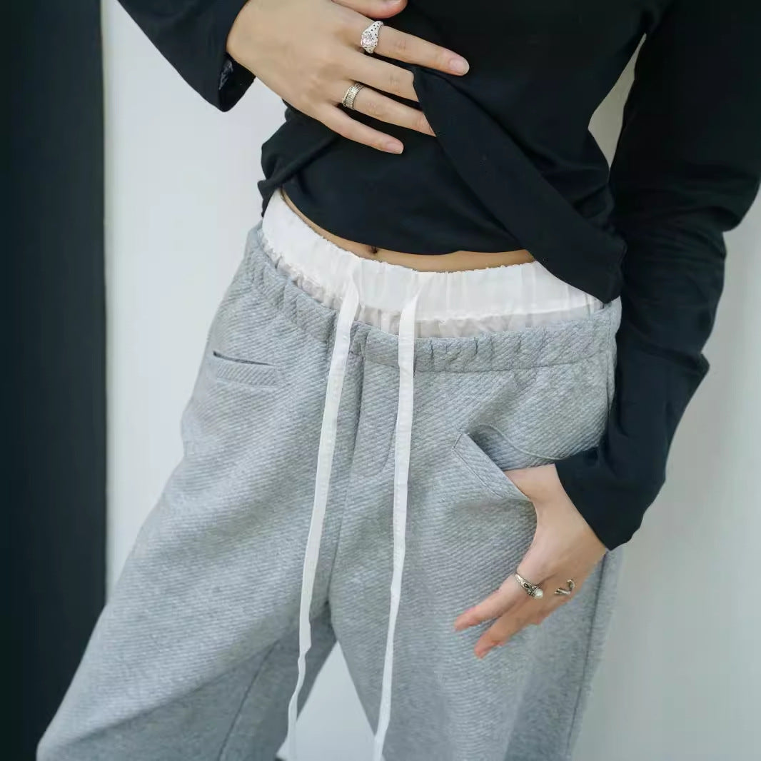 Dame afslappede fritid bukser med elastisk talje Stilla