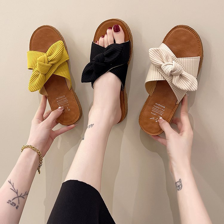 Dame Behagelige Trendy Sandaler med Knot-Design Stilla