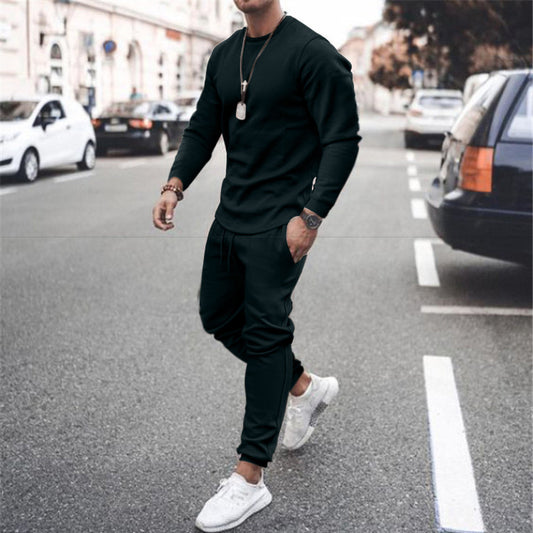 Herrer Sporty Lounge-joggingdragt med afslappet snit og fleksibel bund Stilla