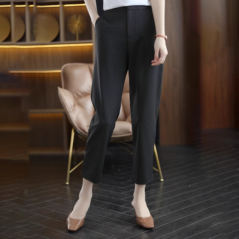 Dame elegant Chino-bukser med høj talje og afslappet silhuet Stilla