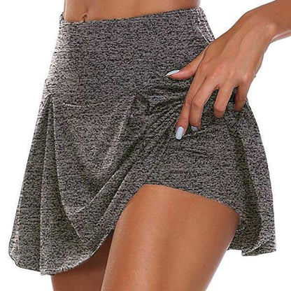 Dame Sporty Wrap Skirt med indre shorts og elastisk talje Stilla
