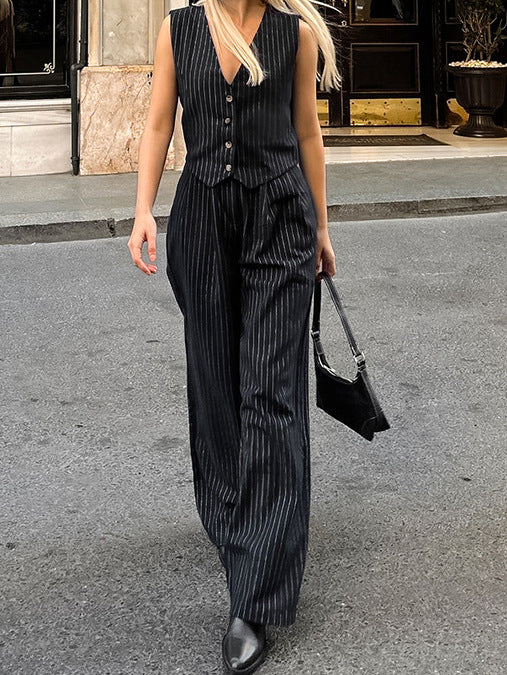 Dame jakkesæt-jumpsuit med smal pasform og figursyet design Stilla