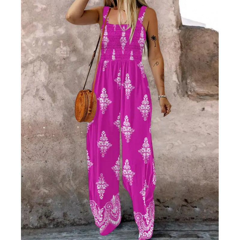 Kvinder Boho Viddebenet Jumpsuit Stilla