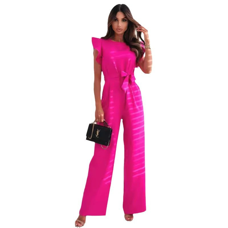 Kvinder elegant flæseærme jumpsuit Stilla