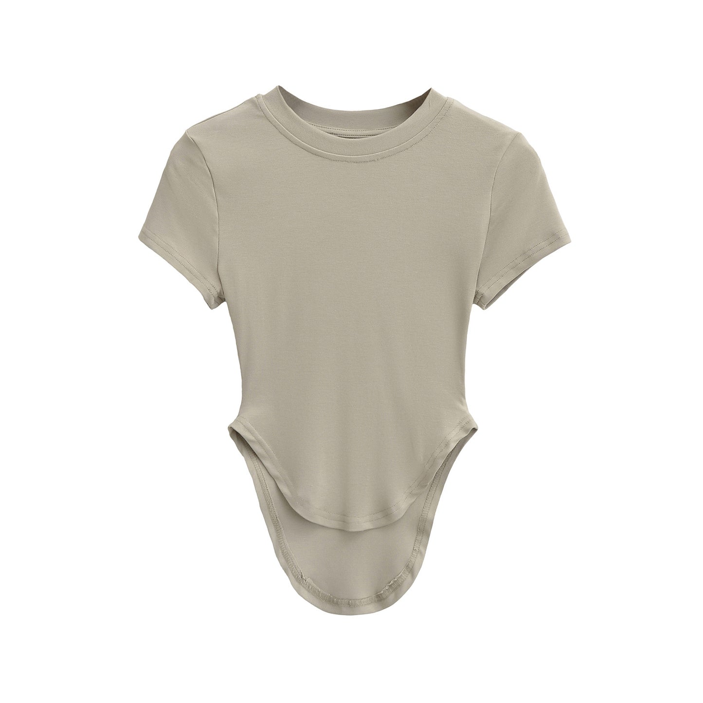 Dame figursyet kortærmet bodysuit med moderne schnitlinjer og raffinerede detaljer Stilla