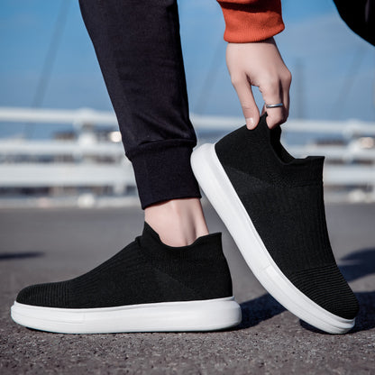 Dame Slip-On Fashion Sneakers med åndbart strikdesign Stilla