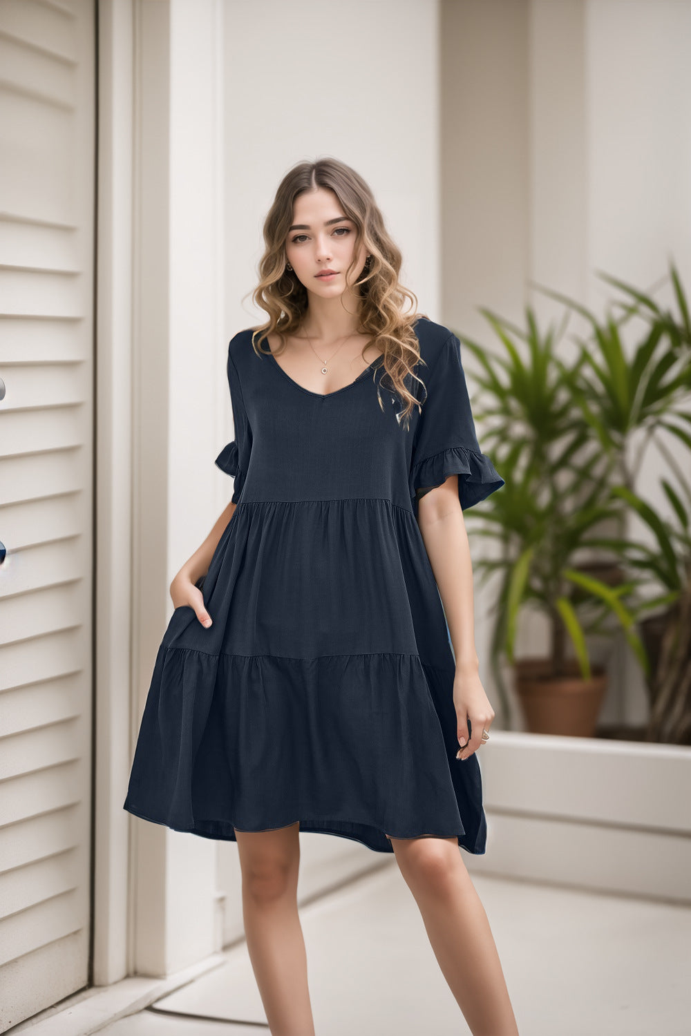 Dame afslappet aftenkjole Stilla