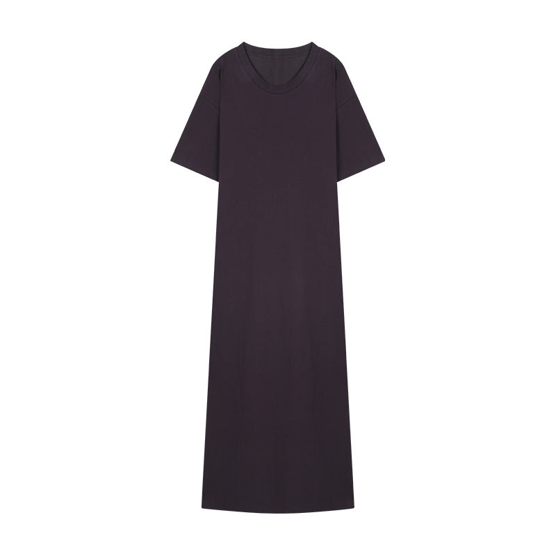 Dame afslappet oversized kjole i åndbart bomuldsblandingsmateriale med løs pasform Stilla