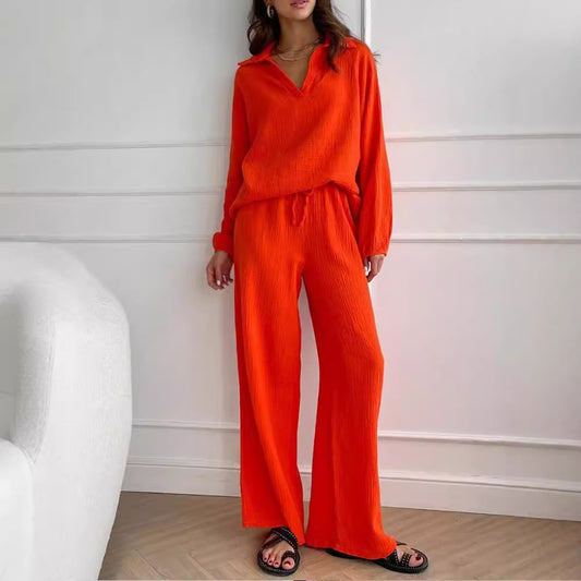 Damer Komfortabel Jumpsuit med bredde ben og løs pasform Stilla