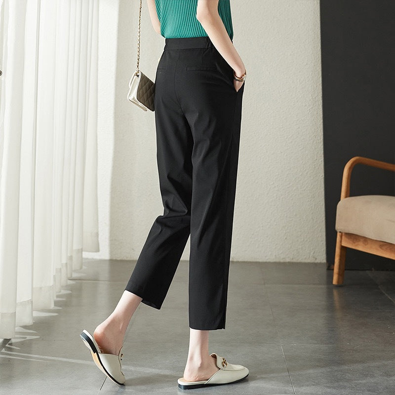 Dame elegant bukser med høj talje og moderne snit Stilla