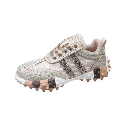 Dame sneakers med funklende stras og moderne design Stilla