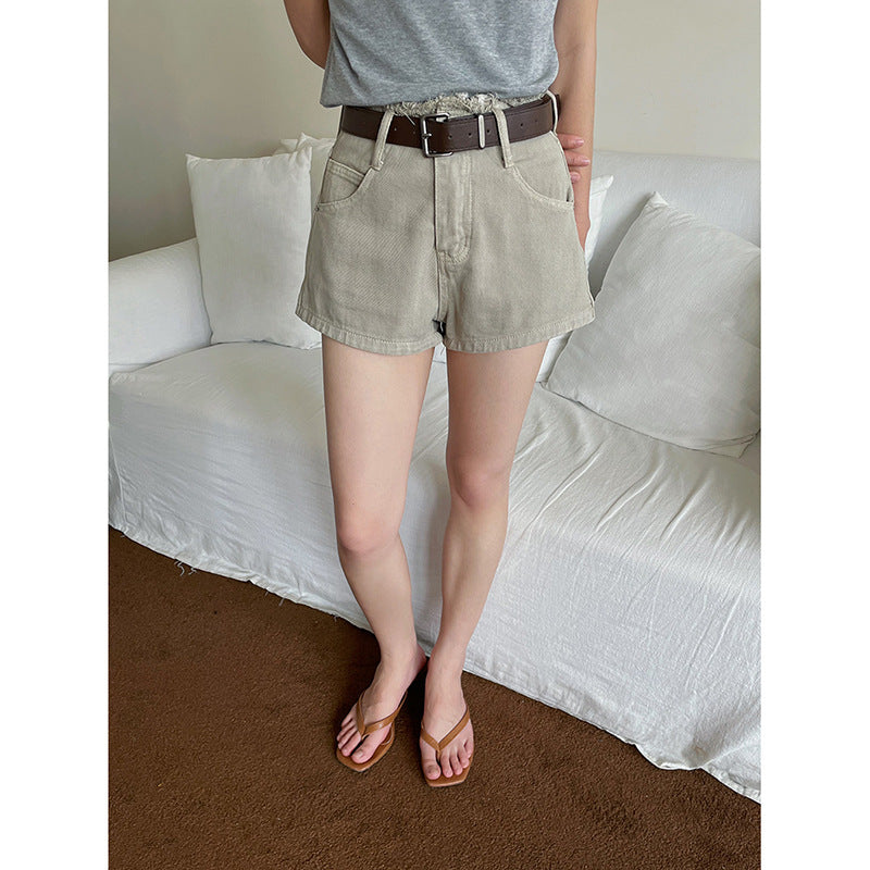 Dame afslappede shorts med højere talje og praktiske lommer Stilla