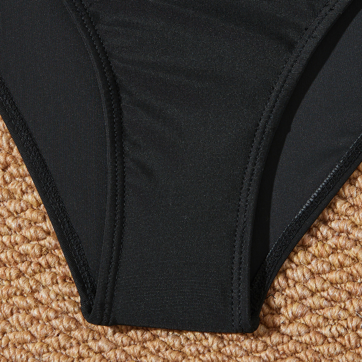 Dame Langærmet Lynlås Svømme-Bodysuit Stilla