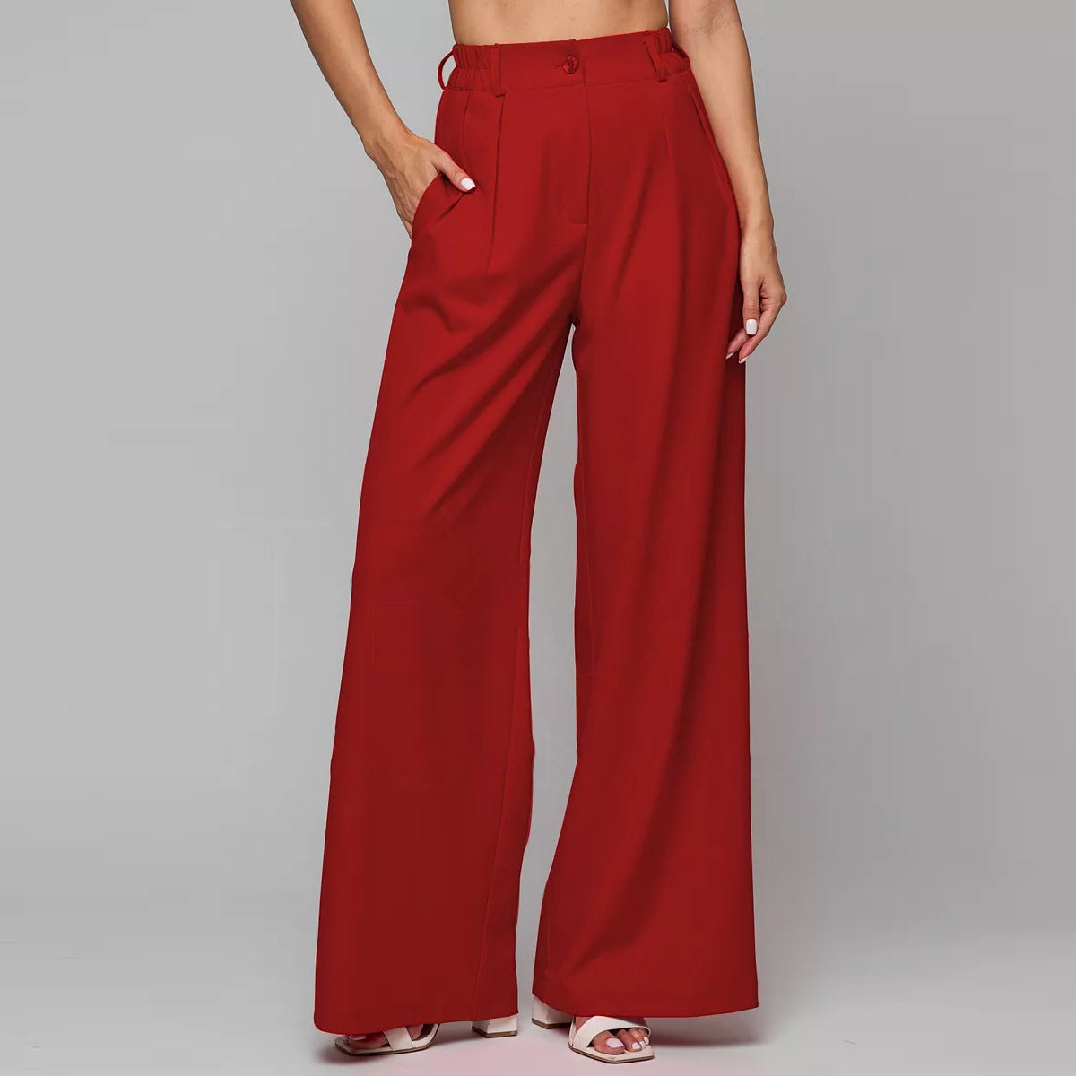 Dame elegant bluse med struktureret overflade og lange ærmer Stilla