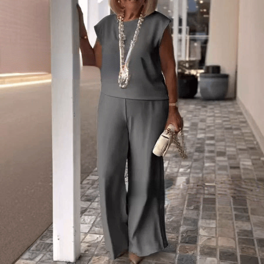 Dame jumpsuit med vidde ben og moderne silhuetter Stilla