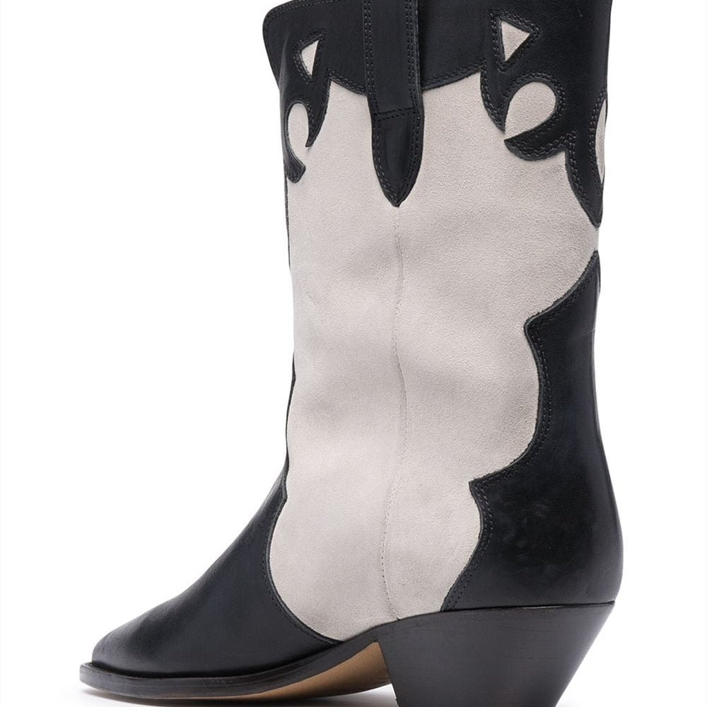 Femme Spidstue Western-stil Støvletter Stilla