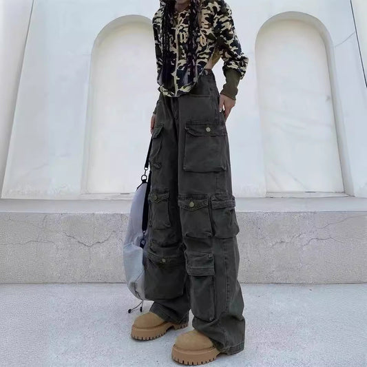 Stilla | Multi-pocket Loose Cargo Bukser