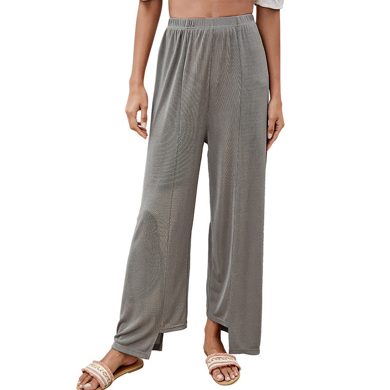 Dame afslappede Palazzo-bukser med elegant snit og elastisk talje Stilla