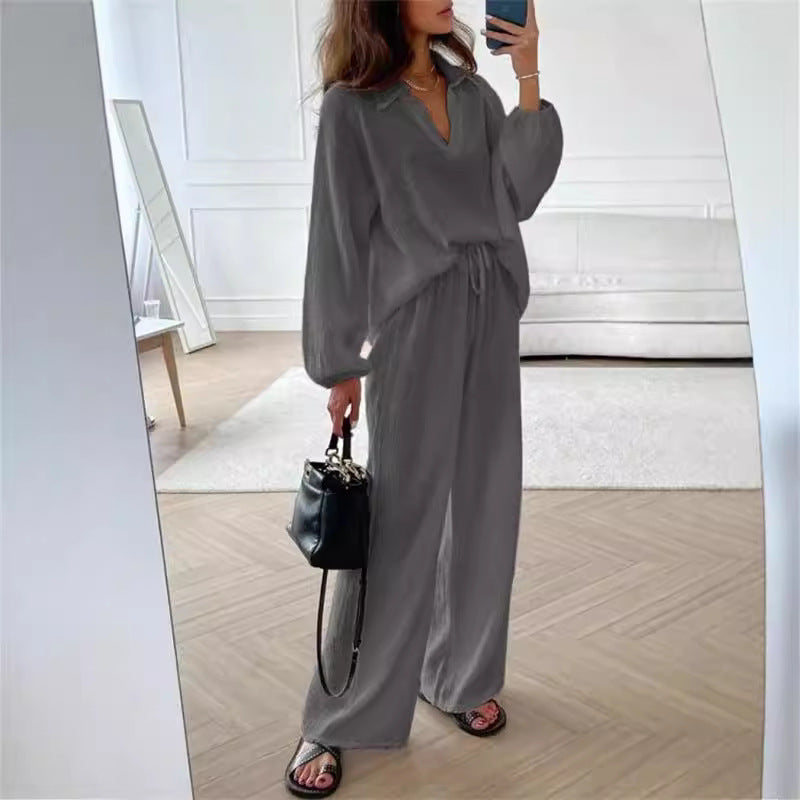 Damer Komfortabel Jumpsuit med bredde ben og løs pasform Stilla