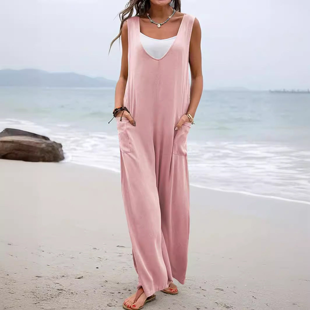 Dame Bredbenet Jumpsuit Stilla