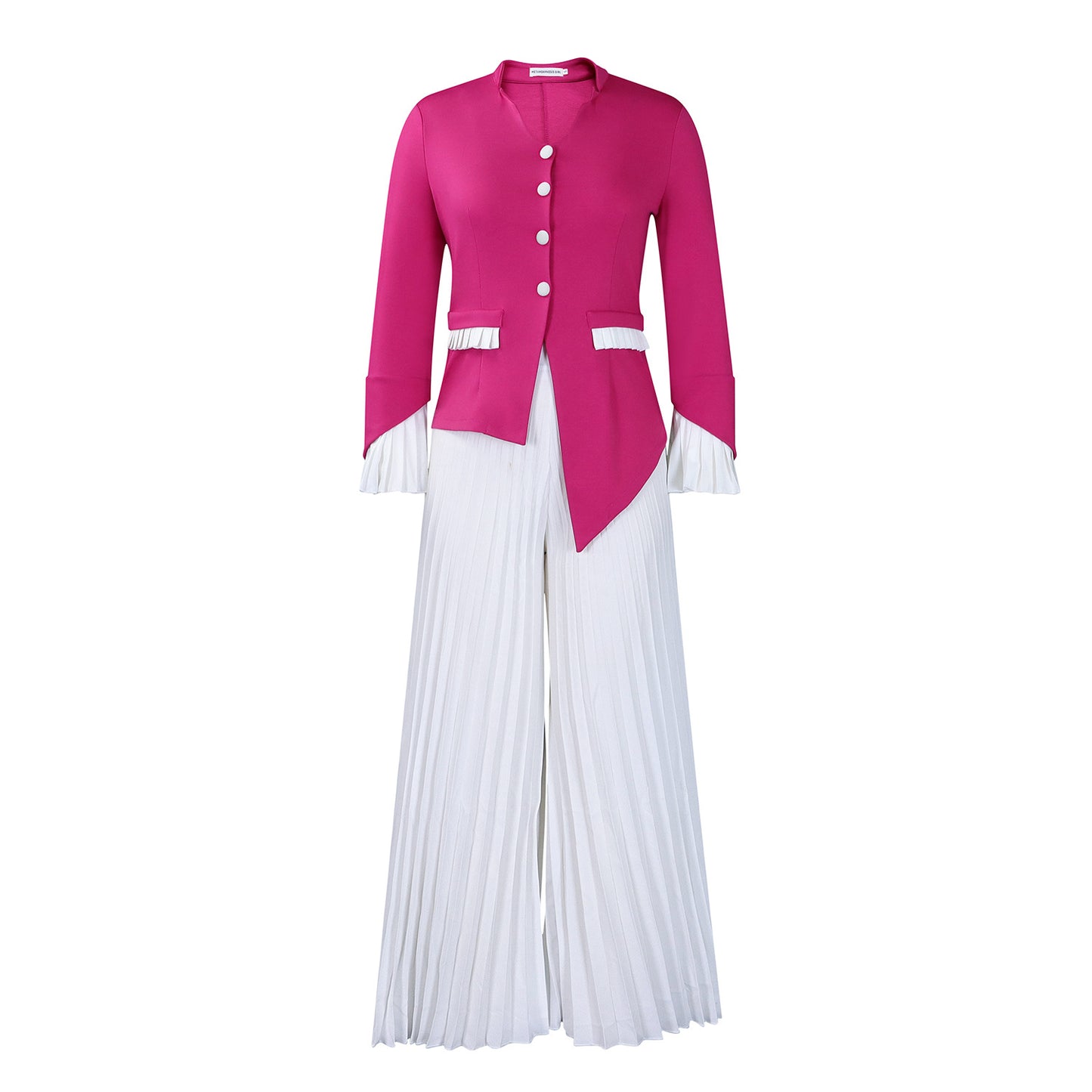 Dame Elegant Blazer med plisserede Bukser Stilla