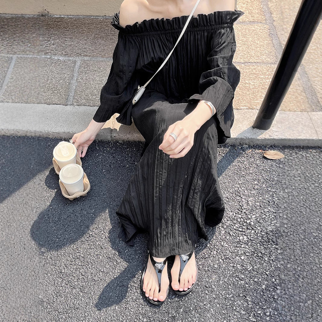 Dame løst skåret jumpsuit med elastisk bånd Stilla