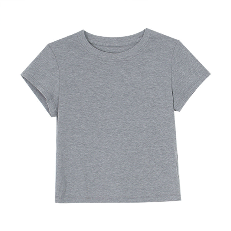 Dame afslappet kortærmet T-shirt med høj kvalitet, åndbar bomulds-kvalitet og komfortabel pasform Stilla