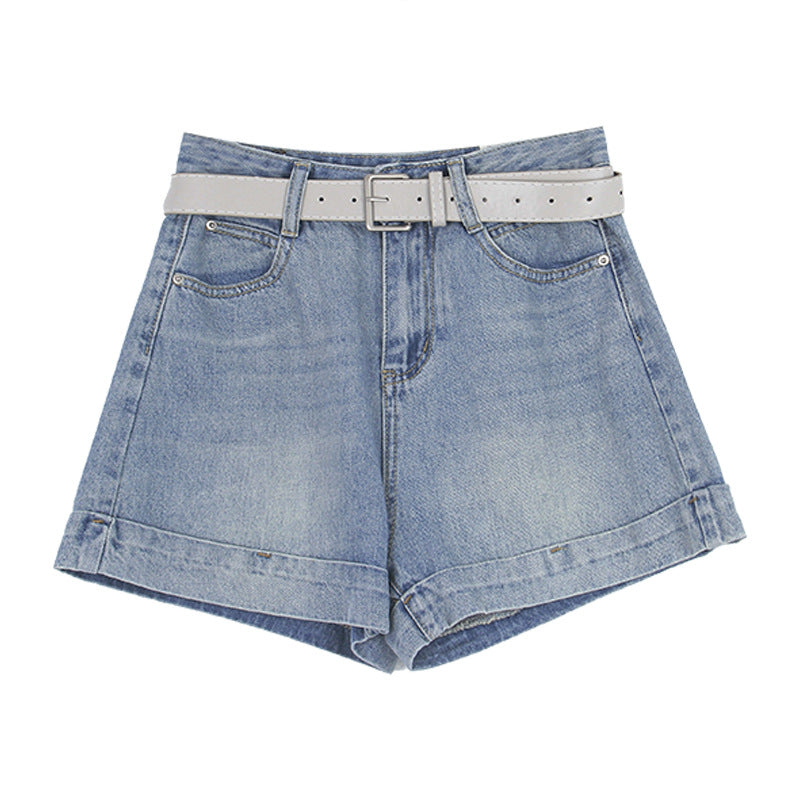 Dame afslappede shorts med høj talje og bred pasform Stilla