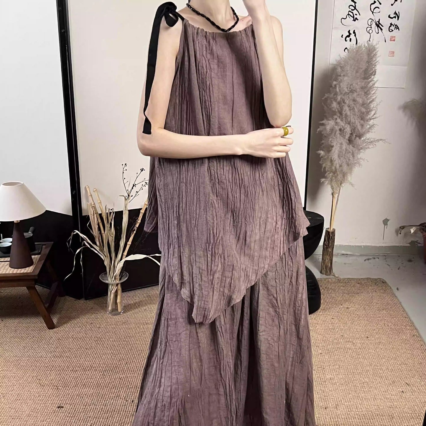 Dame Elegant Asymmetrisk Maxi-Nederdel Stilla