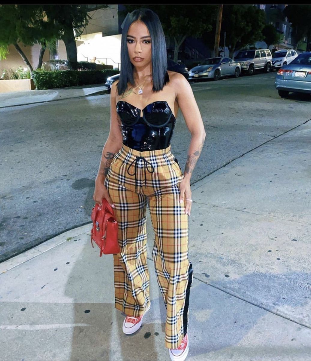 Dame Elegant Bustier med luksuriøse Palazzo-bukser Stilla