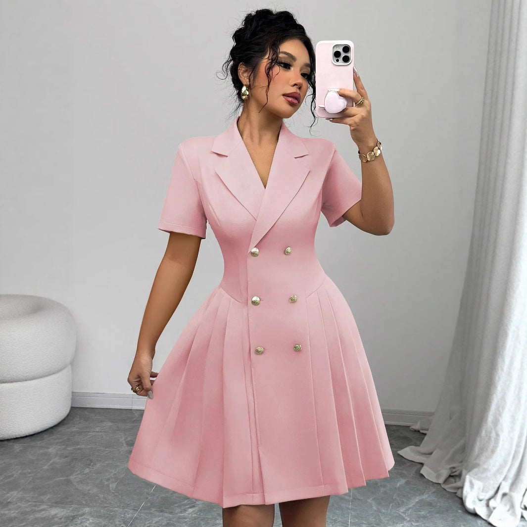 Dame Elegant Dobbeltknap Foldsyd Stilla