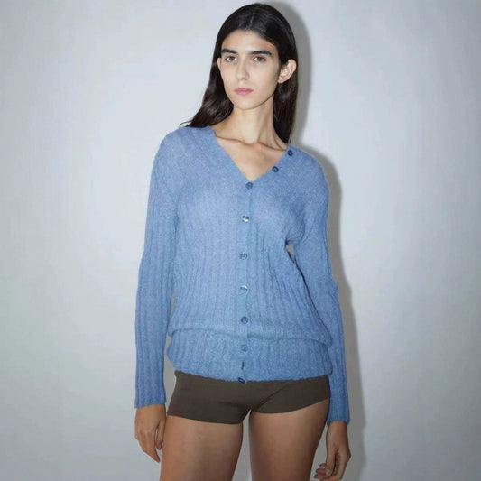 Dame elegant over størrelse cardigan sweater Stilla