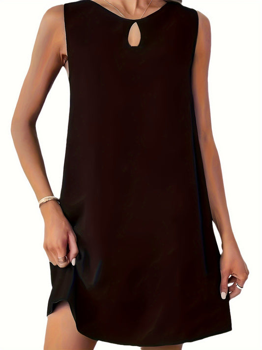 Dame A-linie kjole med smart nøgleudskæring Stilla