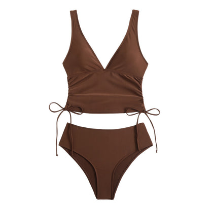 Dame badetøjssæt med hævet snit og V-hals Stilla