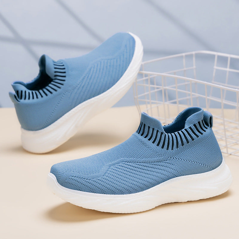 Dame Strik-Sneakers med elastisk indsats og dæmpende sål Stilla