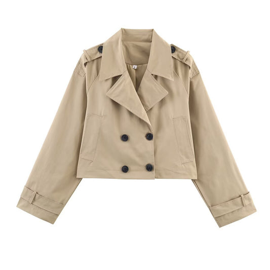 Dame cropped trenchcoat Stilla